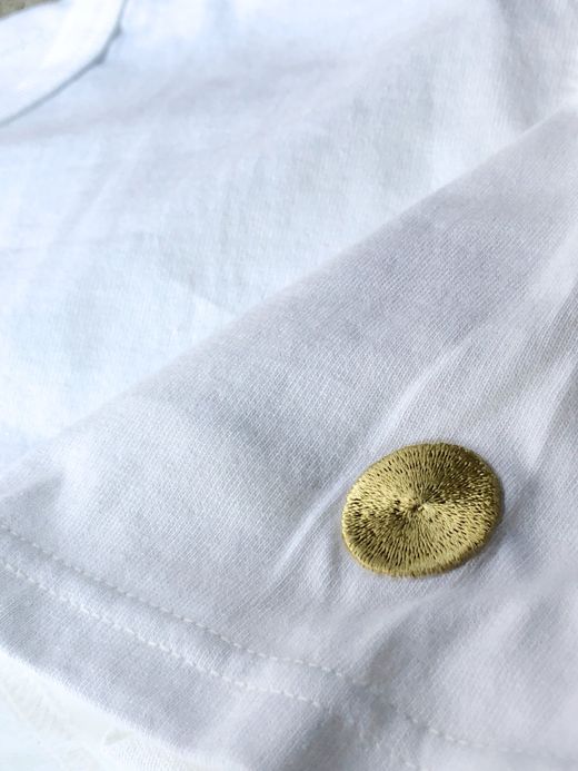 LOOKER LOOK.92 / SUN&MOON TEE / WHITE/BLACK