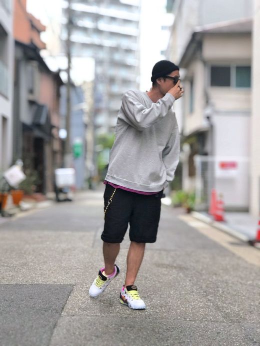 THE UNION TF00329 / "BOKUHA TANOSHII" CREW SWEAT / GRAY