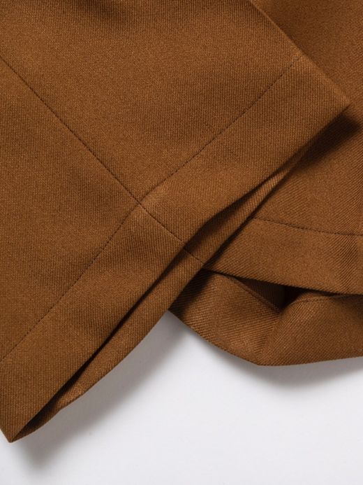ANACHRONORM AN122 / CENTER PRESS STRAIGHT PANTS / CAMEL
