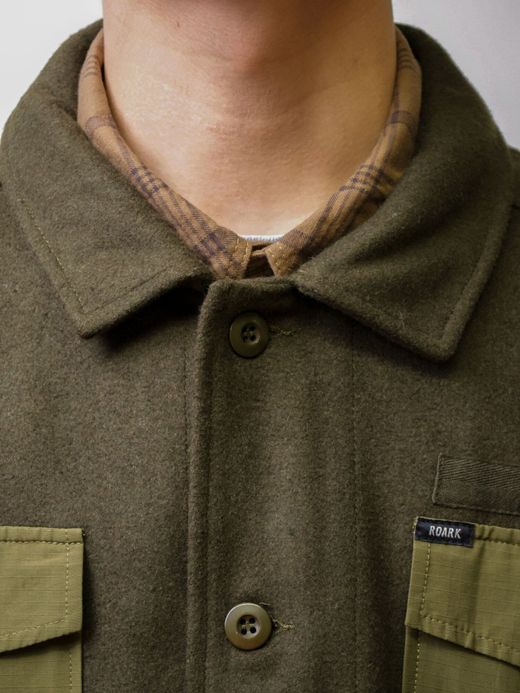 ROARK REVIVAL RJJ652 / "SHIPMAN" CPO SHIRTS JACKET / ARMY