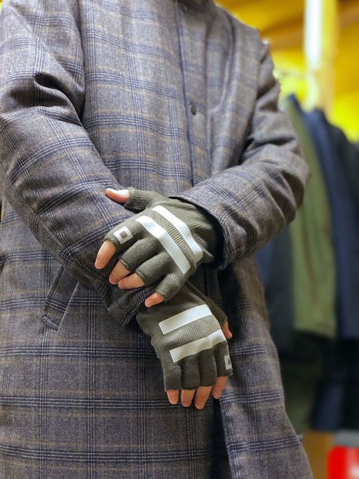 ROTOTO R5014 / REFLECTIVE SAFETY GLOVE / CHARCOAL