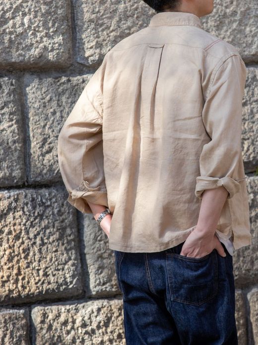 ANACHRONORM AN104 / WIDE B.D SHIRTS / Lt.BEIGE
