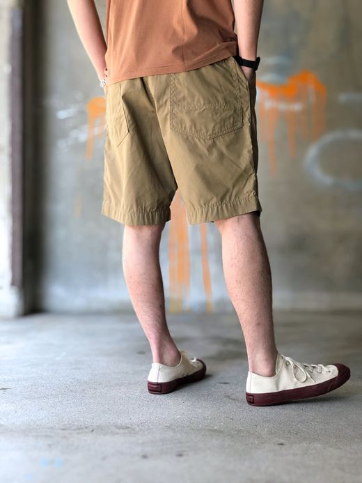 ANACHRONORM AN028 / FRONT FLAP EASY SHORTS / BEIGE