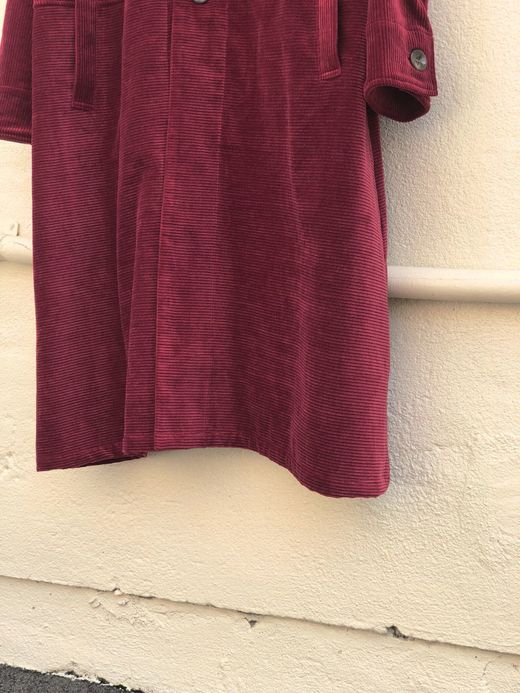 VOO VOO-867 / CORDUROY SHI-FU COAT / WINE