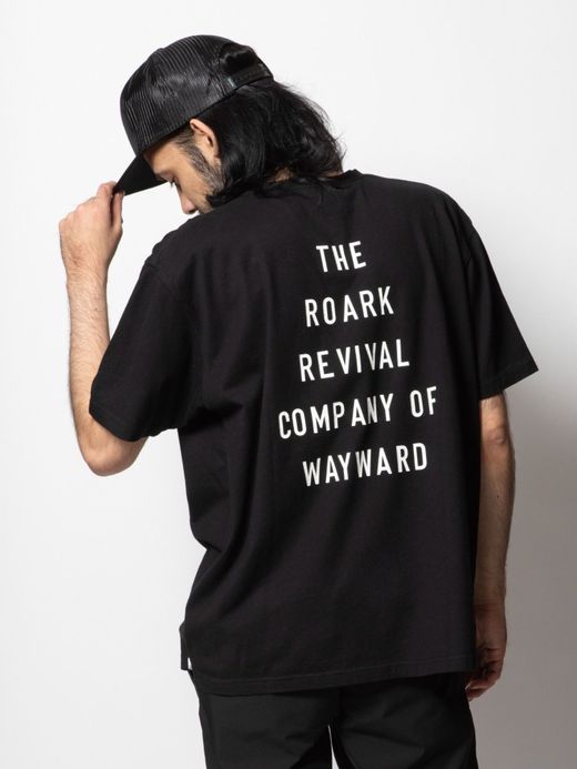 ROARK REVIVAL RTJD601 / "COMPANY OF WAYWARD" TEE / BLACK