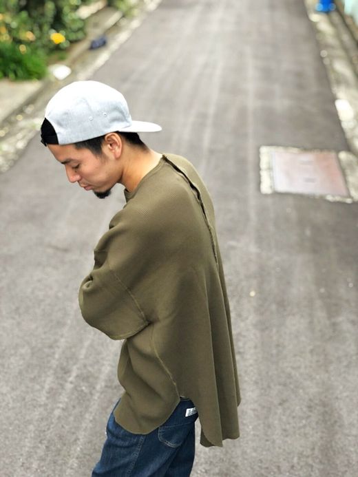 ALDIES A1901628 / BACK BUTTON BIG THERMAL / KHAKI