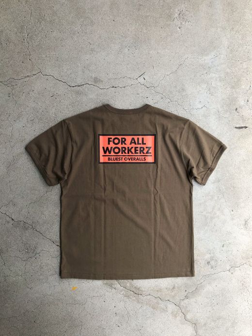 THE UNION TBO0007-2 / FOR ALL WORKERZ TEE / OLIVE