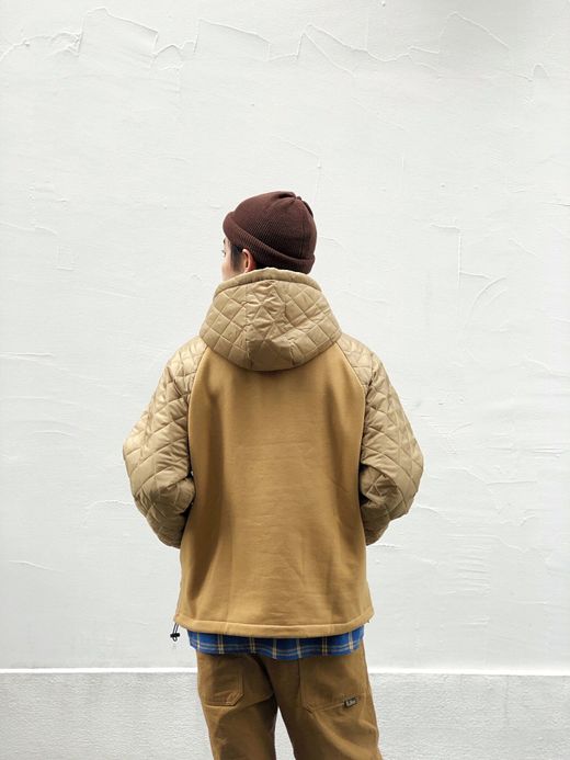 VOO VOO-950 / QUILT HOODY / CAMEL