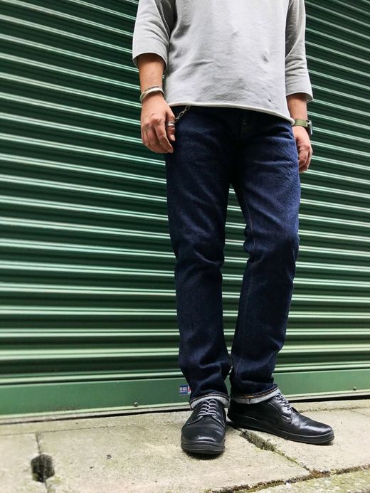 ANACHRONORM Rinsed Denim Slim Jeans / indigo