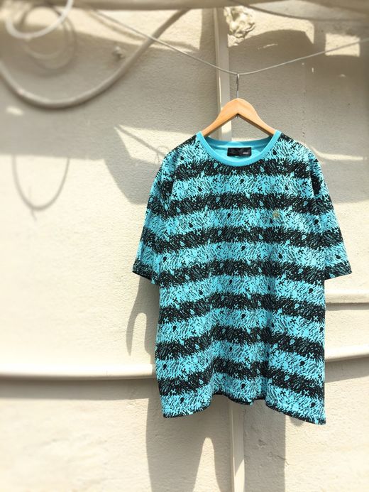 ALDIES Skull Border Big T / LT.blue