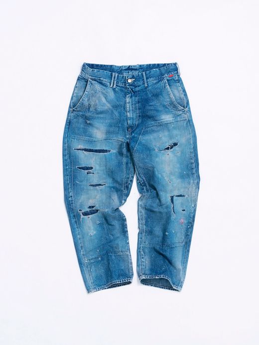 ANACHRONORM NM-TR01-HRW19 / DENIM WIDE TROUSERS / REMAKE WASH