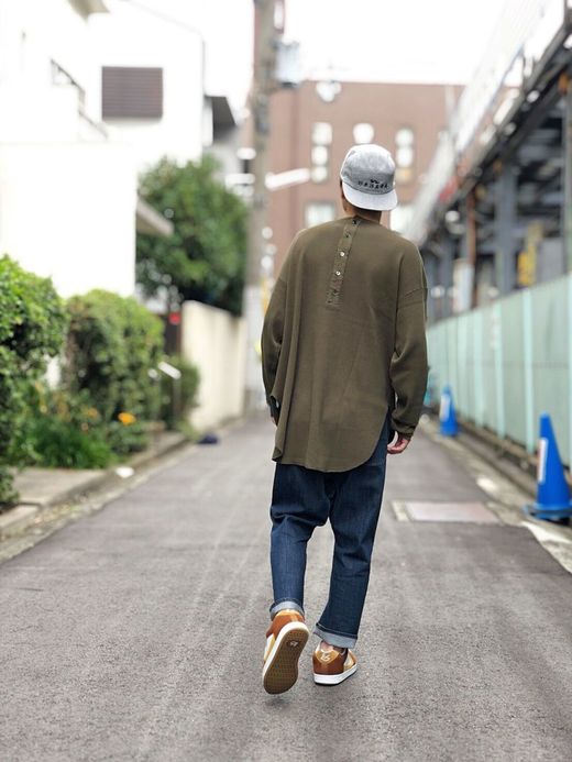 ALDIES A1901628 / BACK BUTTON BIG THERMAL / KHAKI