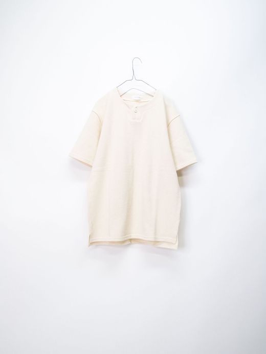 Spinner Bait 1132AK / アメリカンドライカノコワンボタンヘンリーネックTEE / 生成り