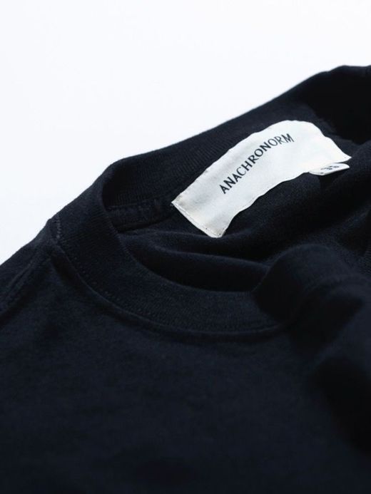 ANACHRONORM AN112 / EMBROID L/S T-S / BLACK