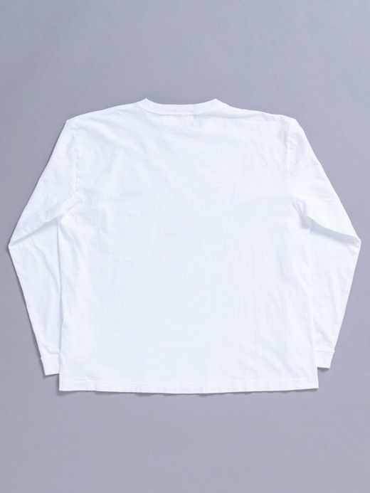 ANACHRONORM AN112 / EMBROID L/S T-S / WHITE