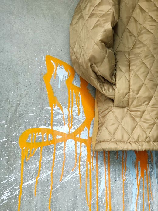 VOO VOO-950 / QUILT HOODY / CAMEL