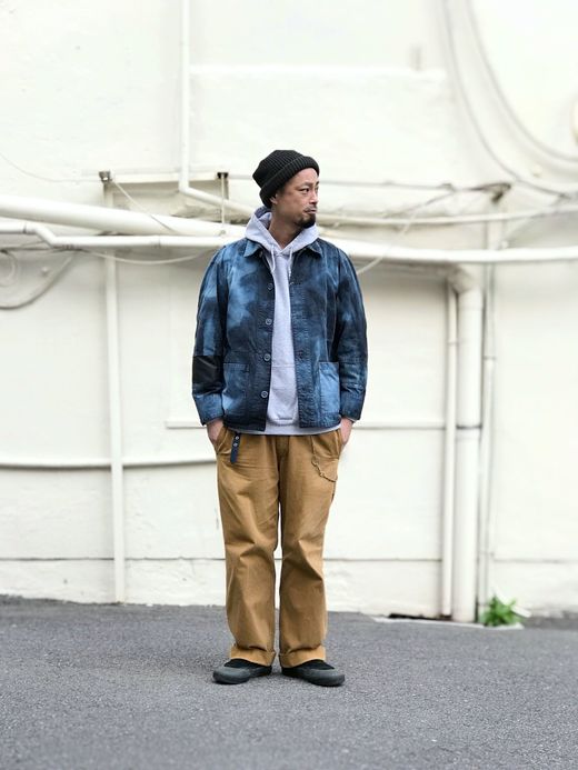 VOO VOO-974 / INDIGO PATCHWORK JKT / BLACK