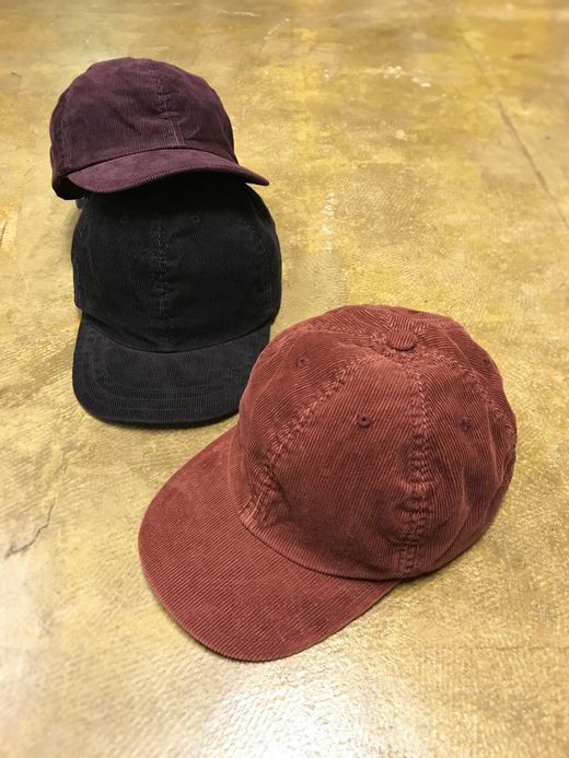 ANACHRONORM Corduroy Leather Buckle Cap / plum