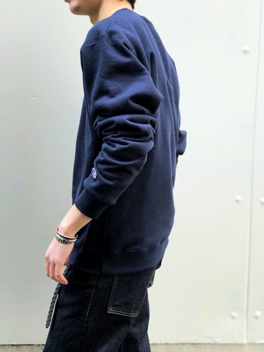 FLATBUSH Select American Flag Patch Crew SW / navy