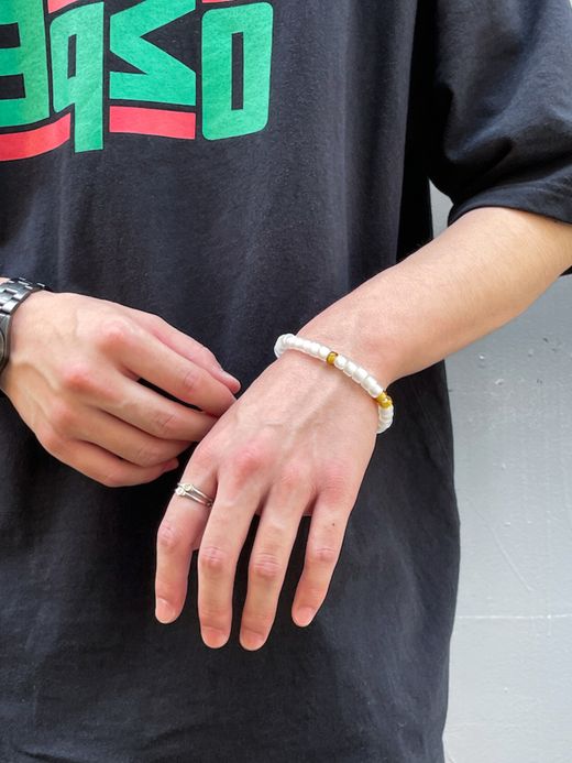 VOO VOO-URL-001 / "WHITE HEARTS" BRACELET / CLEAR MULTI 1