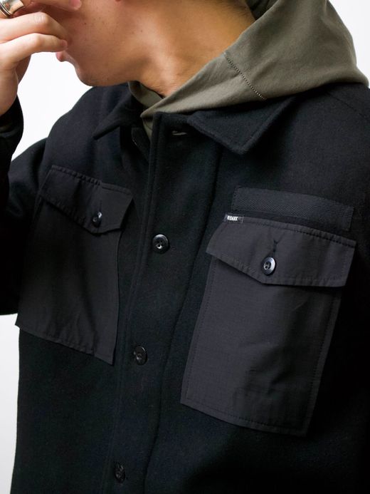 ROARK REVIVAL RJJ652 / "SHIPMAN" CPO SHIRTS JACKET / BLACK