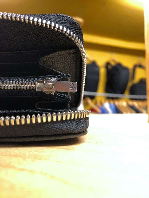 TSUNAIHAIYA FENOMENO ROUND ZIP WALLET(MAZE) / BLACK