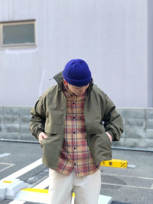 THE UNION TF00336 / ROLLUP CHECK SS SHIRTS / BEIGE