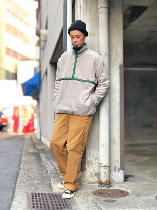 VOO VOO-886 / FLEECE PULL JKT / 杢BEIGE