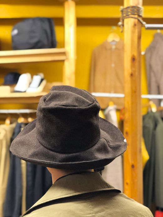 ANACHRONORM ANDC-046 / BIG MELTON HAT / BROWN