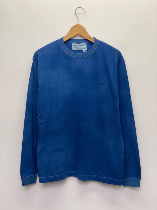 ANACHRONORM AN112-IND / INDIGO EMBROID L/S T-S / Lt.INDIGO