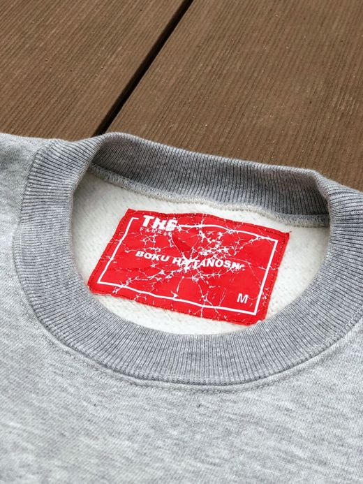 THE UNION TF00329 / "BOKUHA TANOSHII" CREW SWEAT / GRAY