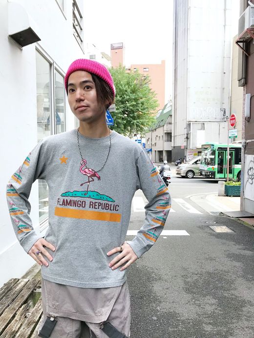 ALDIES Flamingo Long T / gray