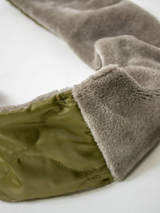 VOO VOO-SPG-078 / REV STOLE / OLIVE×GRAY