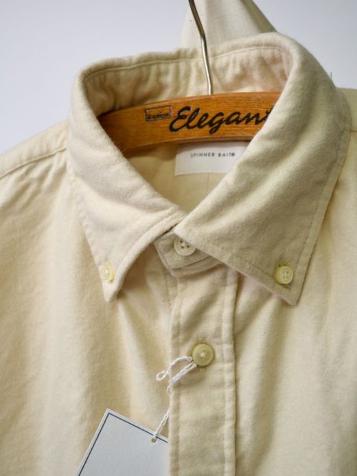 Spinner Bait 301NW / ネル起毛ダスティーワッシャーエイタシャツ / オフホワイト