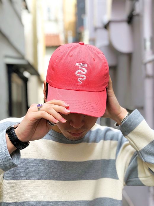 ALDIES Snake Bone Cap / pink