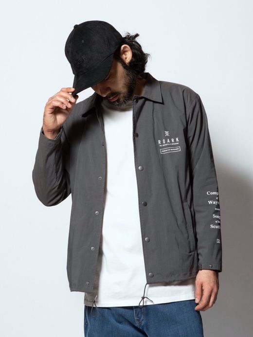 ROARK REVIVAL RJJ556 / "SONGS OF THE SCUTTLED" ST COACHES JACKET / GREY