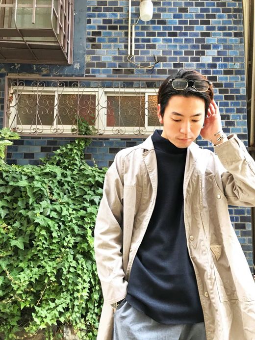 Spinner Bait ボンバーヒートハイネックラグランL/S(MTO) / ネイビー