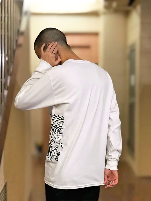 TENBOX TEAGUE MUIR L/S / WHITE