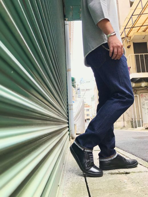 ANACHRONORM Rinsed Denim Slim Jeans / indigo