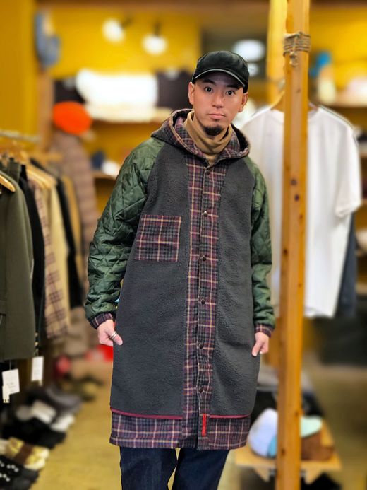 VOO VOO-888 / EXCEL BENCH COAT / CHARCOAL CHECK