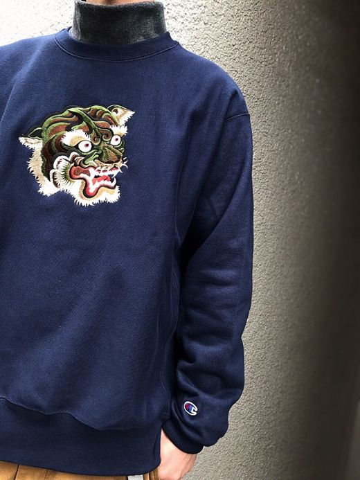 LOOKER Camo Tiger Sweat / navy