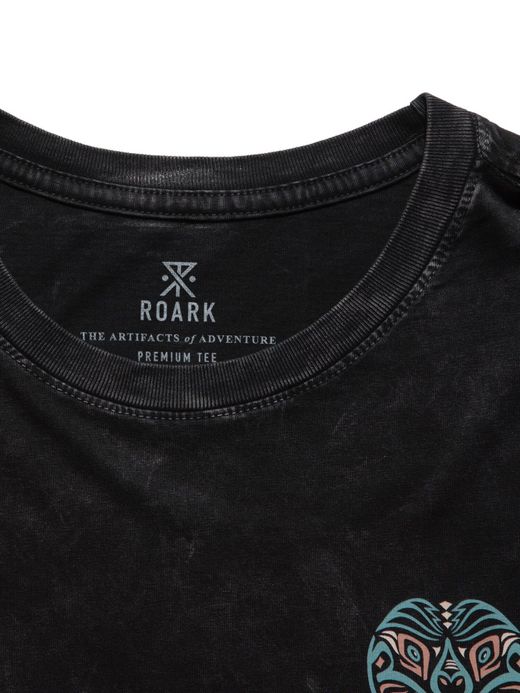 ROARK REVIVAL RT805 / COBRA DYED TEE / BLACK