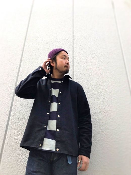 NECESSARY or UNNECESSARY Rugby L/S / navy-border