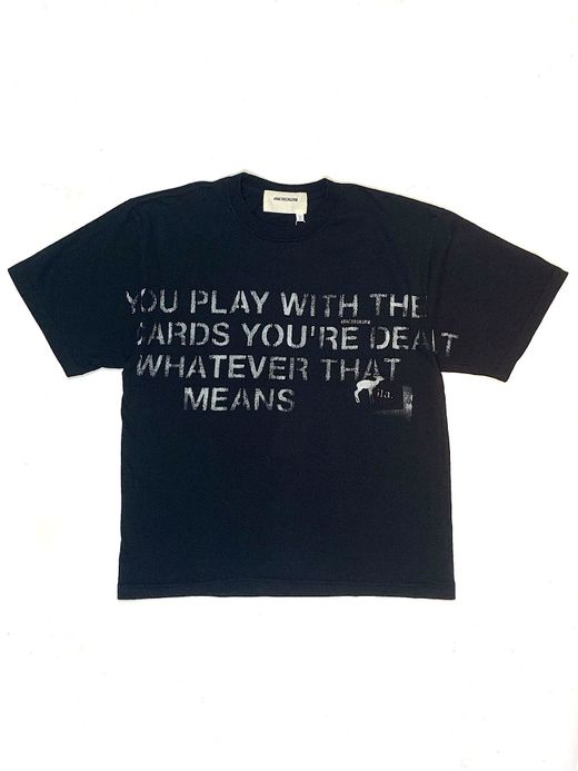 ANACHRONORM AN091 / STENCIL S/S T-S #2 / BLACK