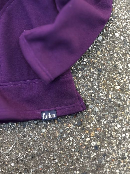 fulton SPN001 / "HIGH LINE" BOMBER HEAT HOODIE / PURPLE