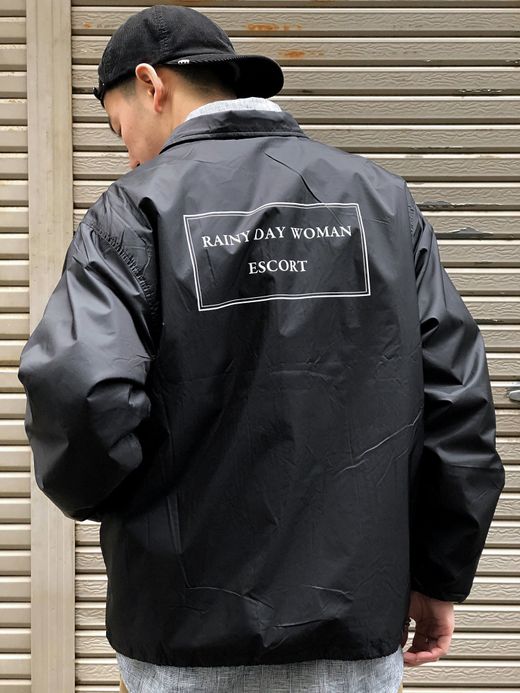 LOOKER LOOK.5 / RAINY DAY WOMAN ESCORT COACH JACKET / BLACK/WHITE