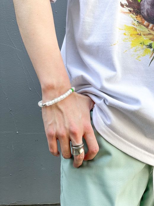 VOO VOO-URL-001 / "WHITE HEARTS" BRACELET / CLEAR MULTI 7