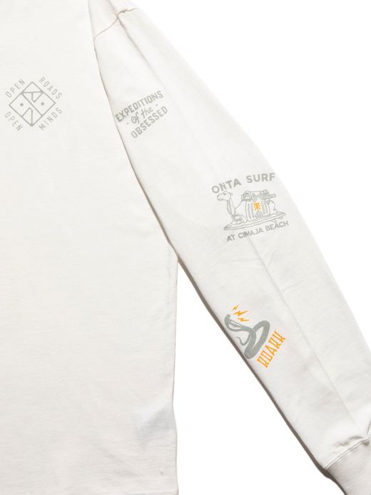 ROARK REVIVAL RLTJ604 / "WILDLIFE" L/S TEE / WHITE