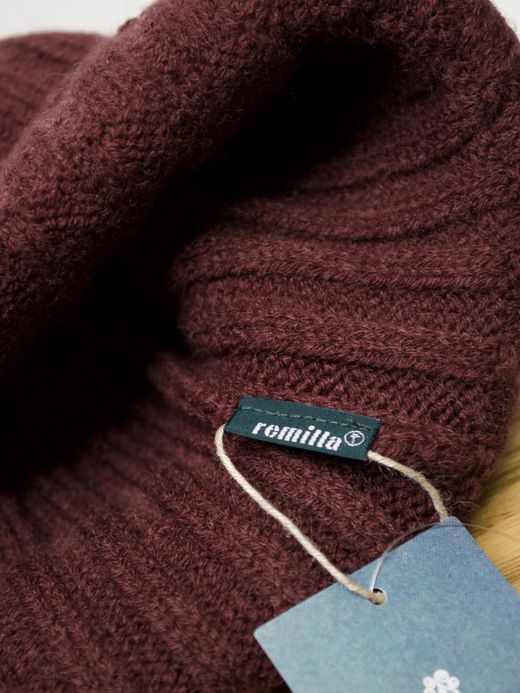 remilla R203433 / リブニット帽 / ボルドブラウン