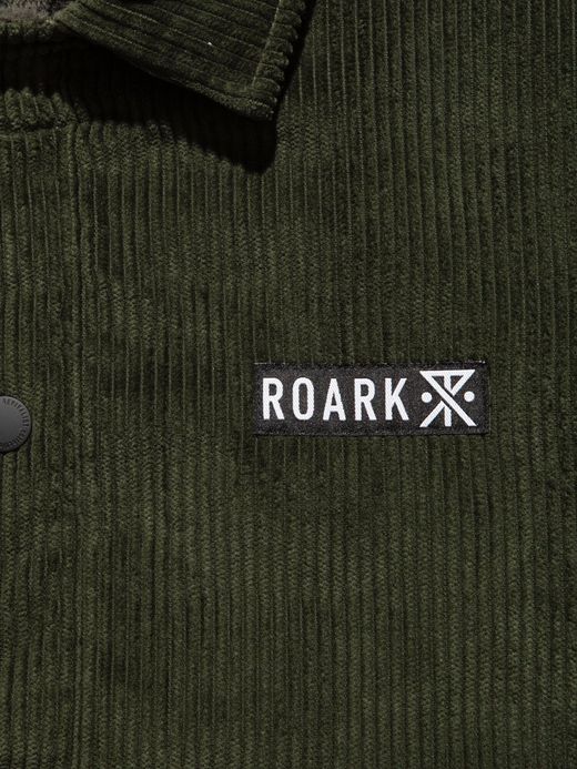 ROARK REVIVAL RJJ659 / CORDUROY COACHES JACKET / M.GREEN